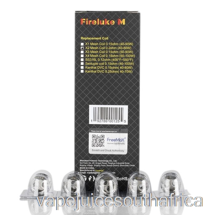 Vape Pods Freemax Fireluke M / Tx Mesh Replacement Coils 0.2Ohm X2 Mesh Coils
